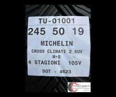 4 PNEUMATICI 245/50 R19 MICHELIN 4 STAGIONI 75% - 7