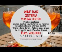 AZIENDALE - BAR OSTERIA CON CUCINA-VERONA CENTRO