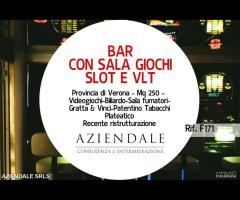 BAR CON SALA GIOCHI E BILIARDO PROVINCIA DI VERONA