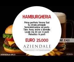 AZIENDALE - HAMBURGHERIA CON POSTI A SEDERE