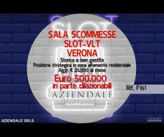SALA SCOMMESSE CON SLOT VLT STORICA E BEN GESTITA