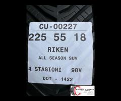 2 PNEUMATICI 225/55 R18 RIKEN 4 STAGIONI SEMINUOVE - 5