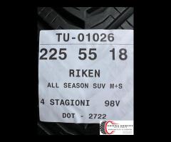 4 PNEUMATICI 225/55 R18 RIKEN 4 STAGIONI - 11