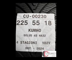 2 PNEUMATICI 225/55 R18 KUMHO 4 STAGIONI 80% - 4