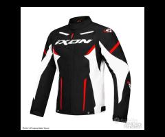 IXON Giubbino Moto Striker Uomo Nero - Bianco - Ro