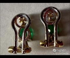 PAIO ORECCHINI ORO GIALLO 18kt. E SMERALDI GOCCE