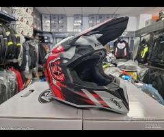 AIROH Casco Cross Wraaap - Cyber - Red - Motor's P