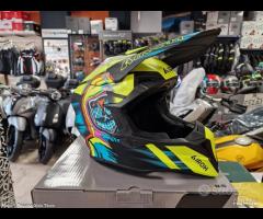 AIROH Casco Cross Wraaap - Cyber - Yellow - Motor'