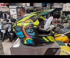 AIROH Casco Cross Wraaap - Cyber - Yellow - Motor'