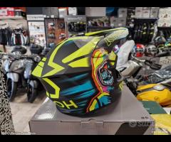 AIROH Casco Cross Wraaap - Cyber - Yellow - Motor'