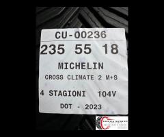 2 PNEUMATICI 235/55 R18 MICHELIN 4 STAGIONI 80%