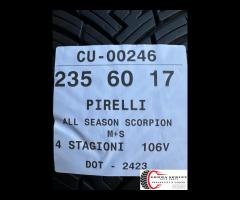 2 PNEUMATICI 235/60 R17 PIRELLI 4 STAGIONI 90%