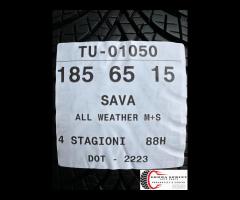 4 PNEUMATICI 185/65 R15 SAVA 4 STAGIONI - 11