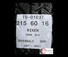 4 PNEUMATICI 215/60 R16 RIKEN INVERNALI SEMINUOVE - 9