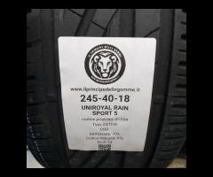 2 GOMME 245 40 18 UNIROYAL A61594