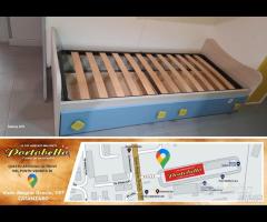 Codice: 264749 LETTO SINGOLO ROVERE CON CASSETTI