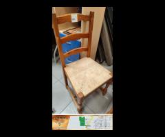 Codice: 8222 SET N.4 SEDIE IN PINO RUSSO + SEDUTA