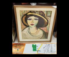 Codice: 8325 QUADRO OLIO SU TELA VOLTO DI DONNA C