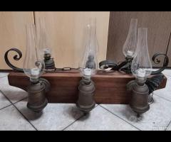 Codice: 264665 LAMPADARIO 6 LUCI STILE RUSTICO CO