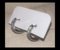 ORECCHINI A CERCHIIO ORO 18kt. DIAMANTI NATURALI