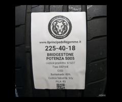 2 GOMME 225 40 18 BRIDGESTONE A61637