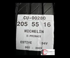 2 PNEUMATICI 205/55 R16 MICHELIN ESTIVE 80%