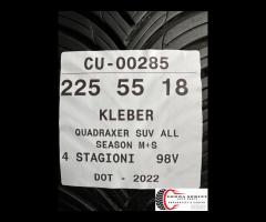 2 PNEUMATICI 225/55 R18 KLEBER 4 STAGIONI 90%
