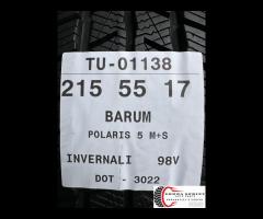 4 PNEUMATICI 215/55 R17 BARUM INVERNALI SEMINUOVE - 10