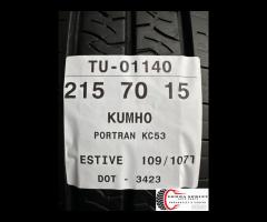 4 PNEUMATICI 215/70 R15C KUMHO ESTIVE - 11