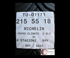 4 PNEUMATICI 215/55 R18 MICHELIN 4 STAGIONI - 11