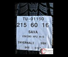 4 PNEUMATICI 215/60 R16 SAVA INVERNALI SEMINUOVE - 9