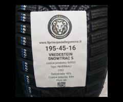 2 GOMME 195 45 16 VREDESTEIN A64955