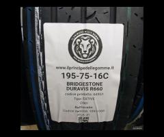 4 GOMME 195 75 16C BRIDGESTONE A64951