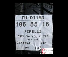 4 PNEUMATICI 195/55 R16 PIRELLI INVERNALI - 10