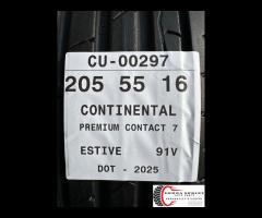 4 PNEUMATICI 205/55 R16 CONTINENTAL ESTIVE 80%