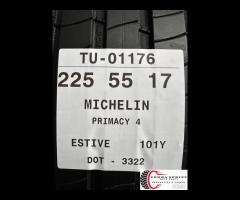 4 PNEUMATICI 225/55 R17 MICHELIN ESTIVE SEMINUOVE - 10