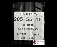 4 PNEUMATICI 205/55 R16 RIKEN ESTIVE - 11