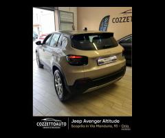 Jeep Avenger 1.2 Turbo 100 CV Altitude garanzia Je