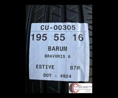 2 PNEUMATICI 195/55 R16 BARUM ESTIVE 85% - 4