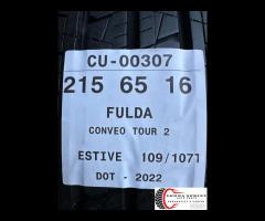 2 PNEUMATICI 215/65 R16C FULDA ESTIVE SEMINUOVE - 5
