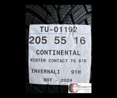 4 PNEUMATICI 205/55 R16 CONTINENTAL INVERNALI KM0 - 11