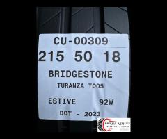 2 PNEUMATICI 215/50 R18 BRIDGESTONE ESTIVE 80%