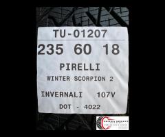 4 PNEUMATICI 235/60 R18 PIRELLI INVERNALI 95% - 10