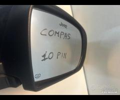 Specchietto retrovisore sx dx jeep compass 10 pin