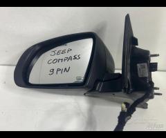 Specchietto retrovisore sx dx jeep compass 9 pin - 6