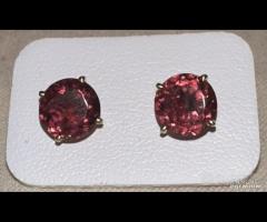 ORECCHINI ORO GIALLO 18kt. TORMALINE / RUBELLITE