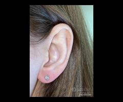 ORECCHINI PUNTO LUCE ORO 18kt. DIAMANTI NATURALI