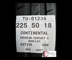 4 PNEUMATICI 225/50 R18 CONTINENTAL ESTIVE RUNFLAT - 10
