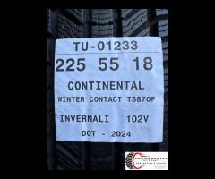 4 PNEUMATICI 225/55 R18 CONTINENTAL INVERNALI 90% - 11