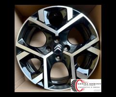 4 CERCHI IN LEGA ORIGINALI RAGGIO 17 CITROEN C3 C4 - 7
